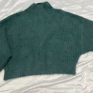 Green sweater. From Express